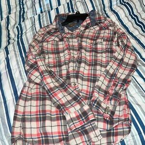 Red White and Blue flannel